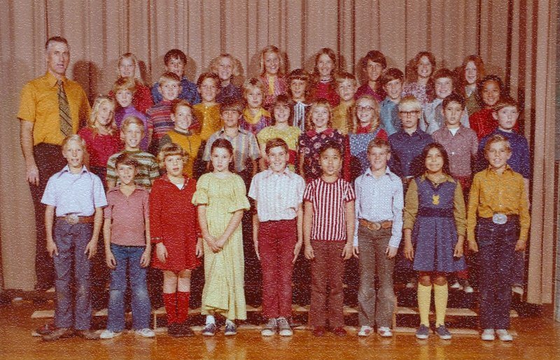Mr. Carlyle Stirling's 1972-1973 fifth grade class at East Elementary School