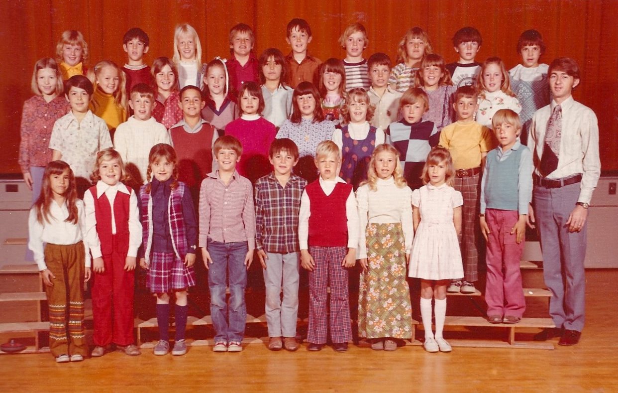 Mr. Richard Grimshaw's 1973-1974 third grade class at East Elementary School