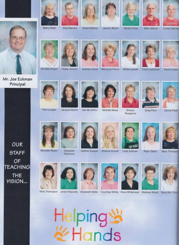 The 2006-2007 staff at East Elementary School