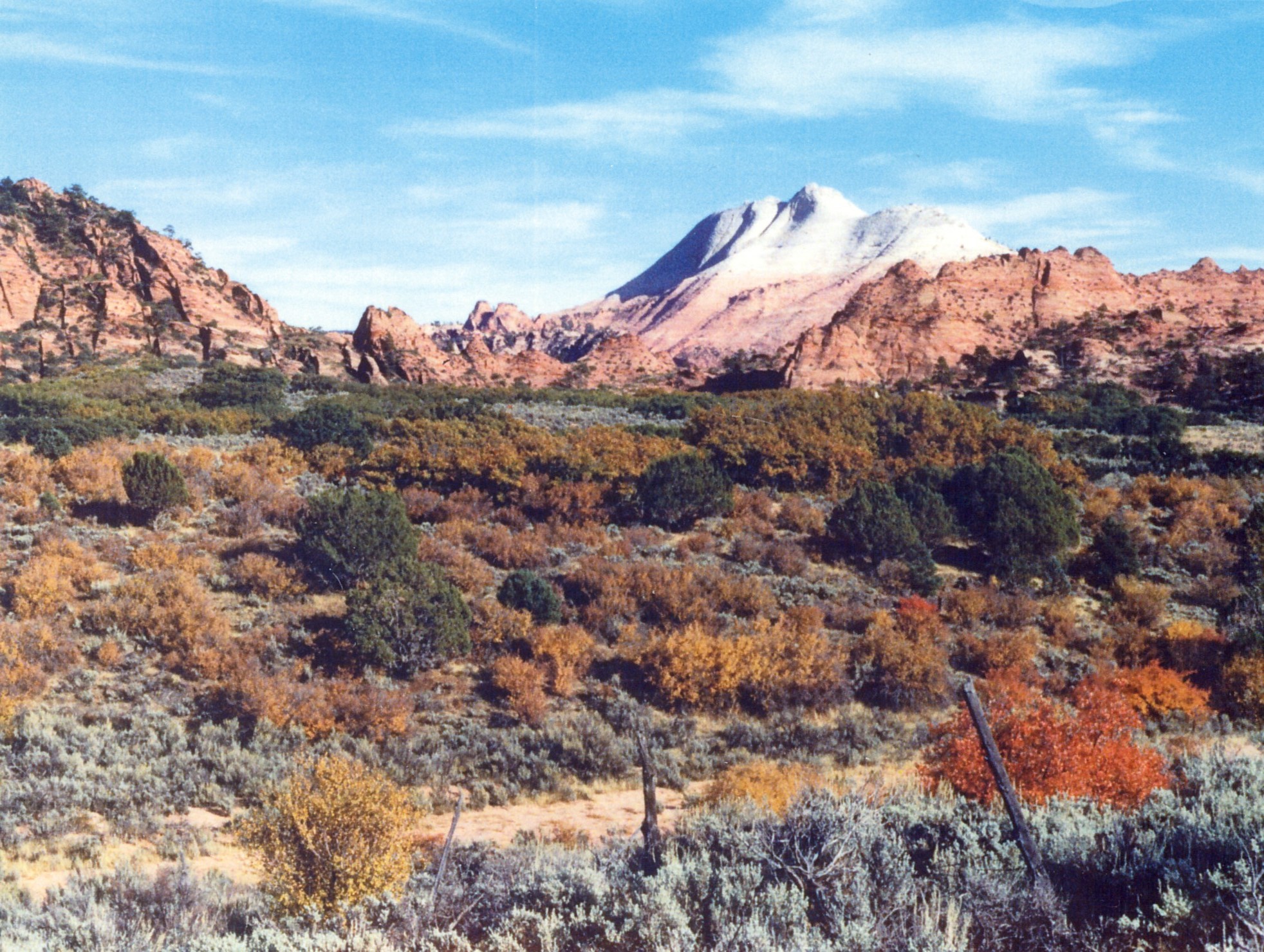 What appears to be a man's face in a rocky ridge