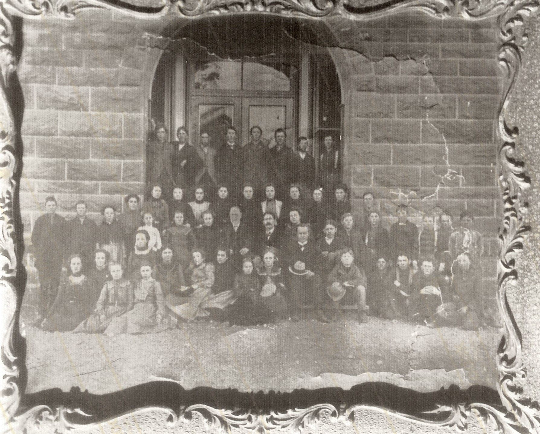 7th grade students and teachers in 1901 at the Woodward School in St. George, Utah