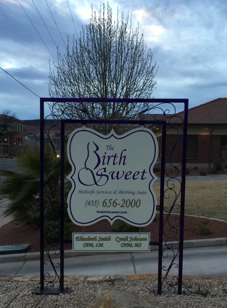 Sign in front of the H. C. Thomas home in St. George