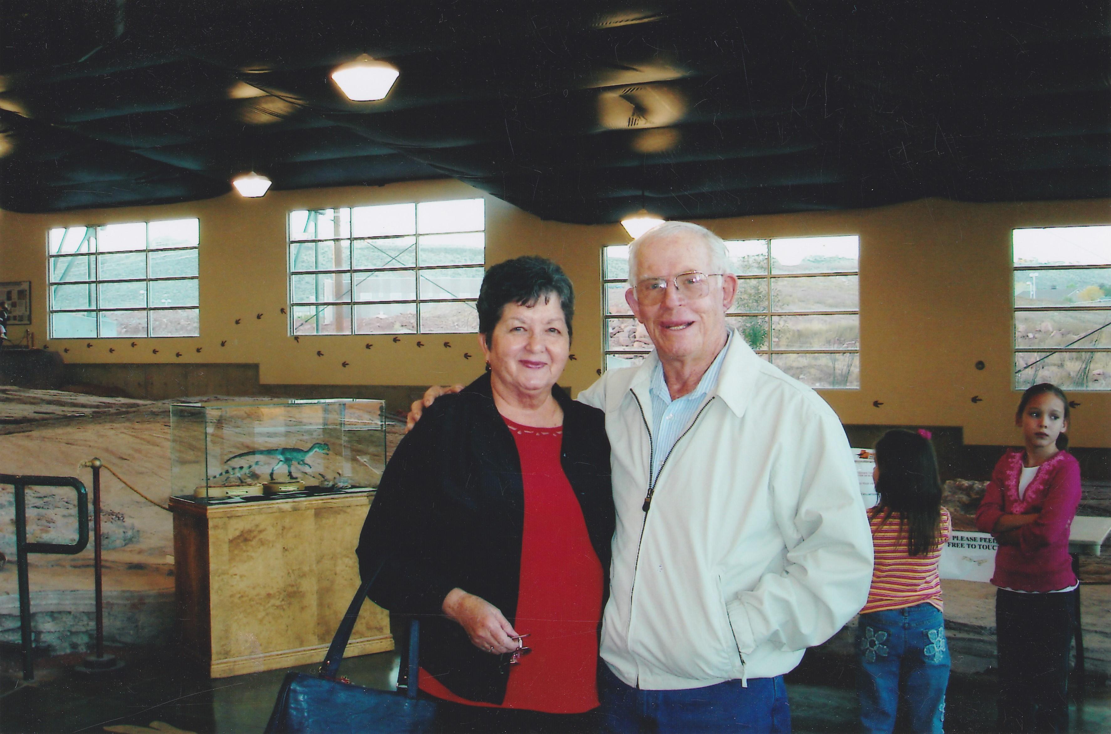 Dr. Sheldon B. & LaVerna B. Johnson at the Dinosaur Tracks Museum