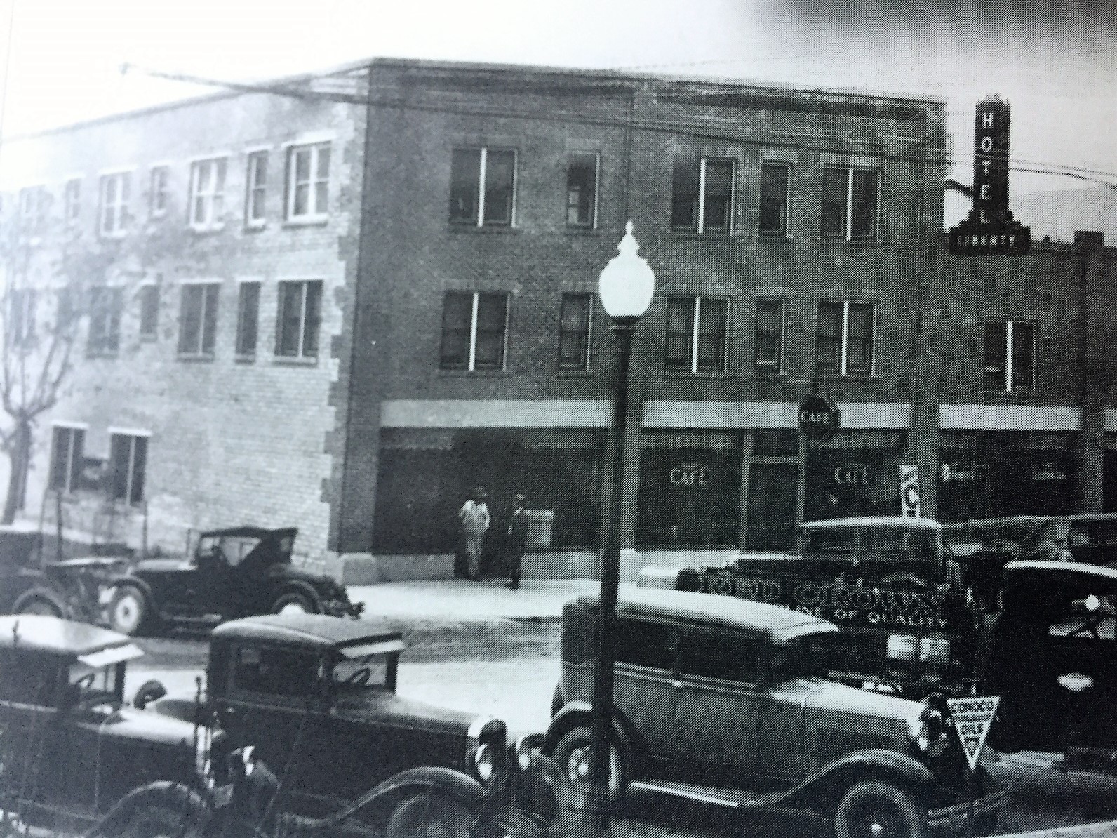 North and east sides of the Liberty Hotel in St. George in the 1930s
