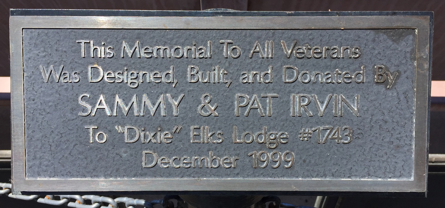 The Elk's Veterans Memorial at the Elk's Lodge in St. George