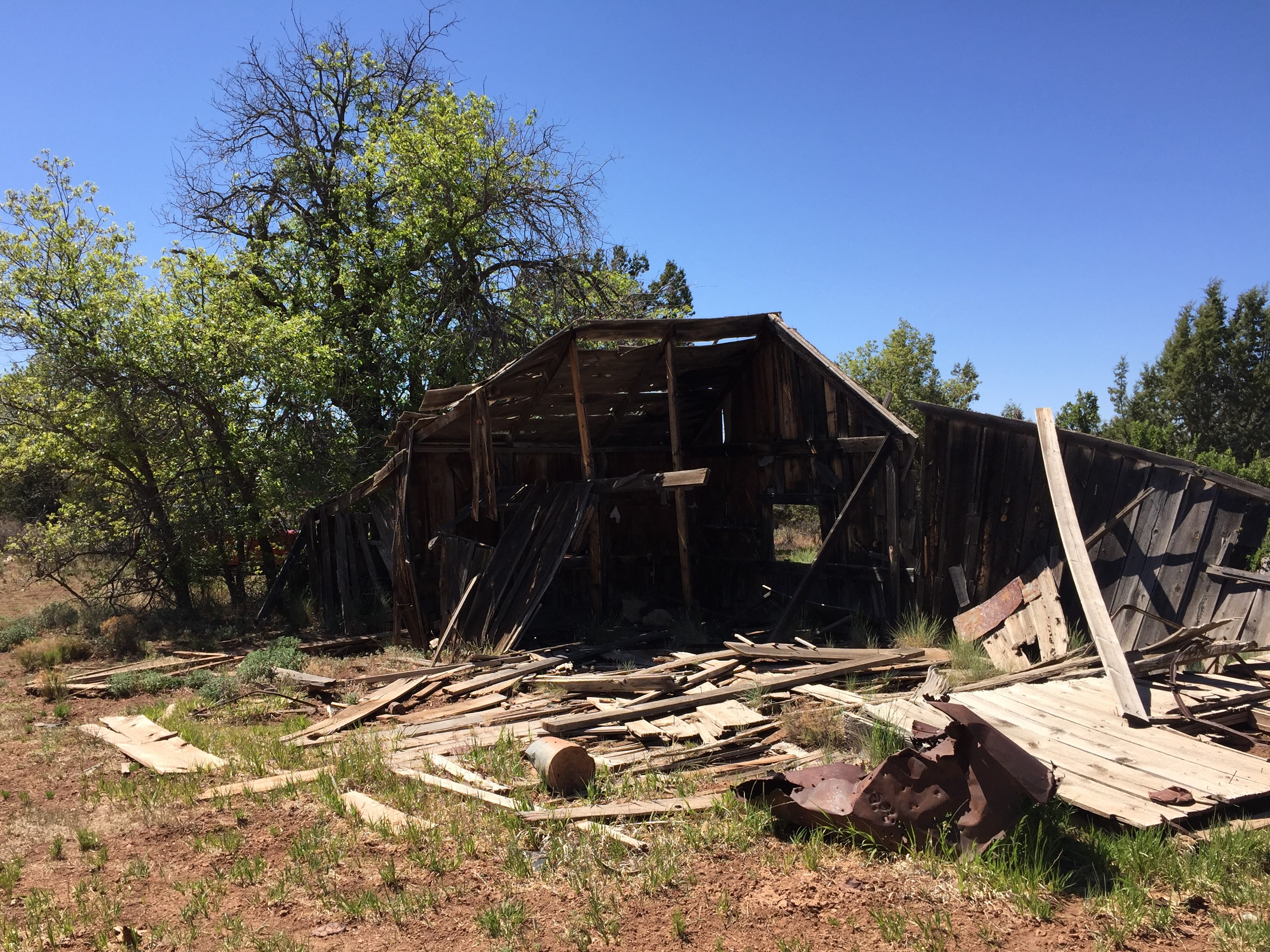 Ruins of the old building at Oak Grove on the Arizona Strip
