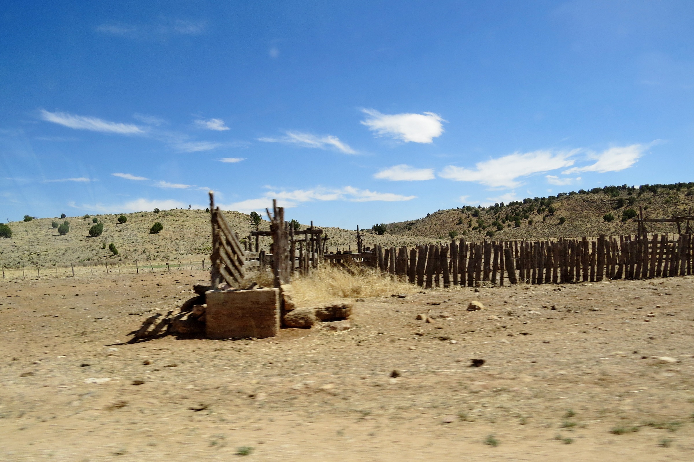 A corral and cattle loading ramp somewhere on the Arizona Strip