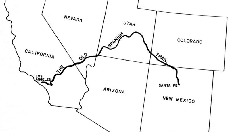 Old Spanish Trail Map