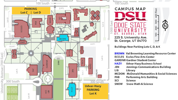 Dixie State University Campus Map