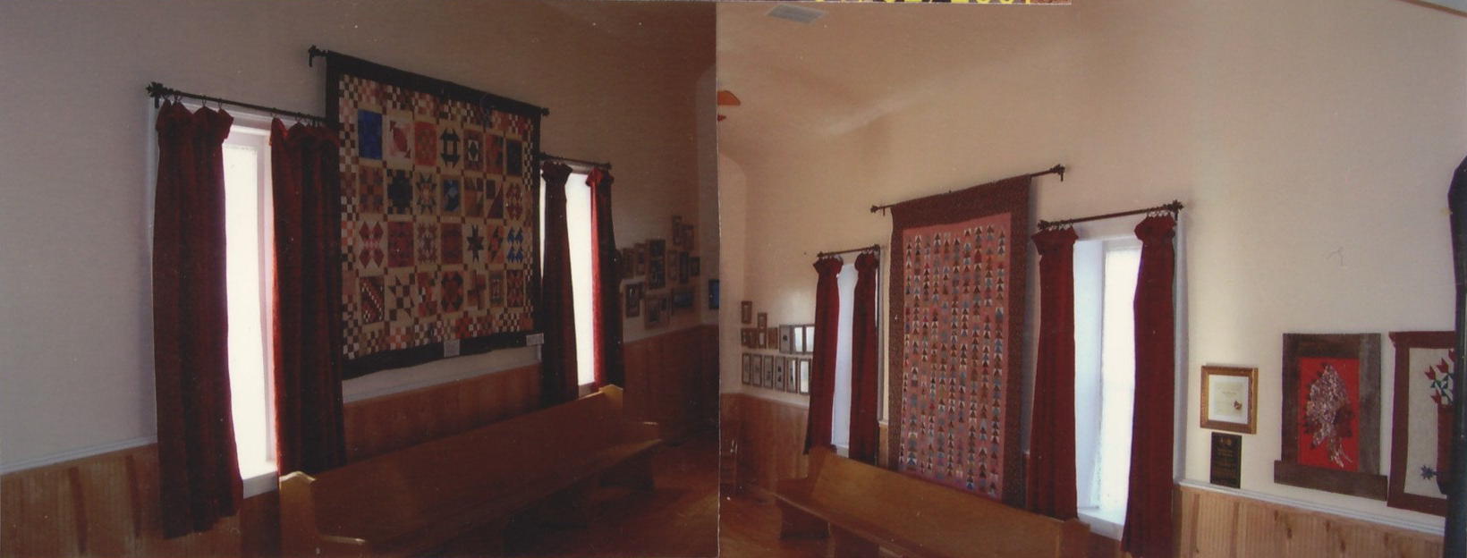 Photo of the inside of the Toquerville Church