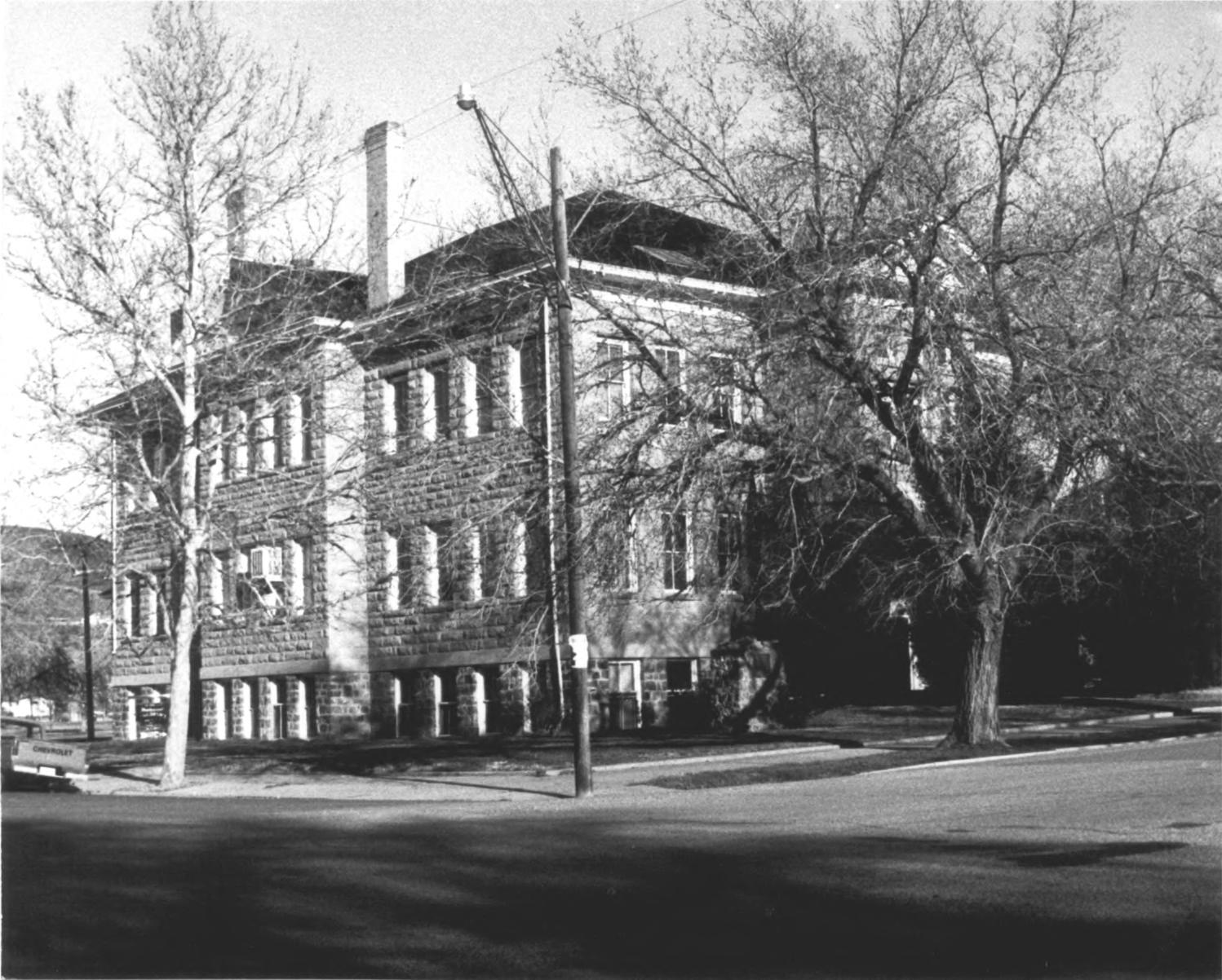 South side of the Dixie Academy Building in 1980