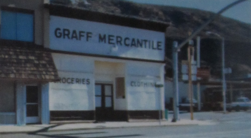 WCHS-01616   Front of the Graff Mercantile store