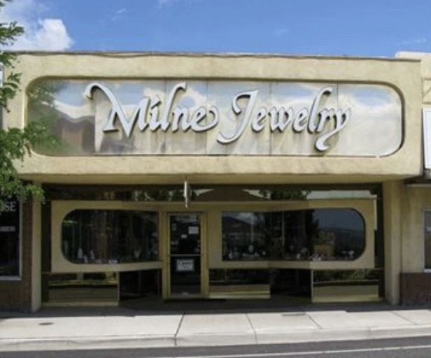 Storefront of Milne Jewelry Co.