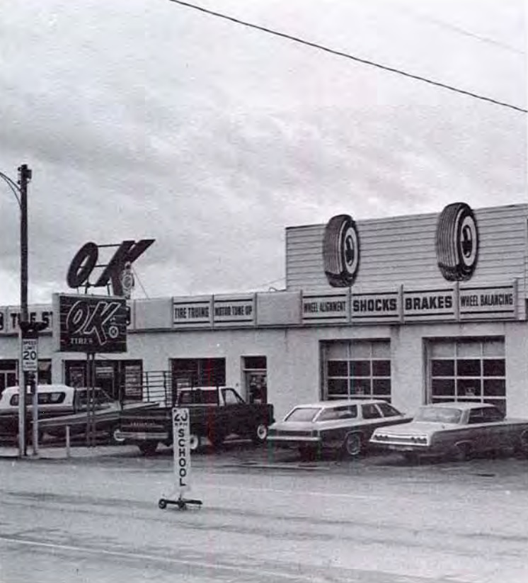 Front of the OK Tire Store