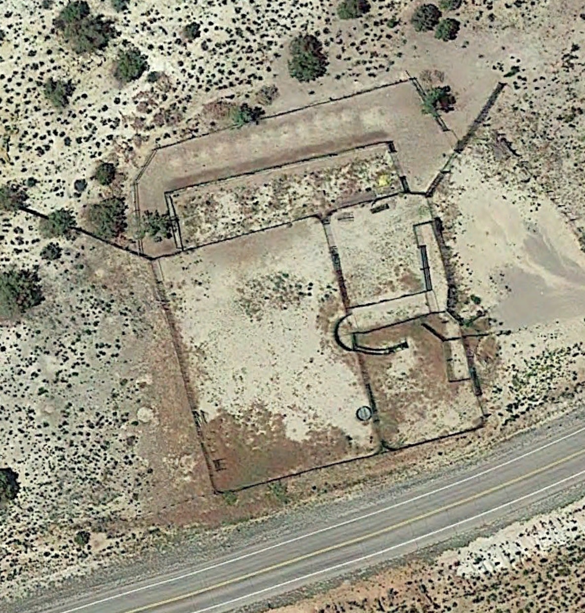 Aerial view of the Gunlock CCC Camp