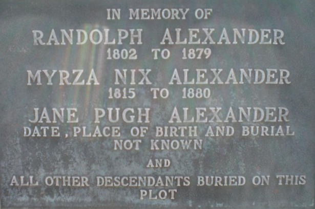 Old Alexander Cemetery Sign