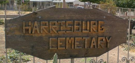 Harrisburg Cemetery sign