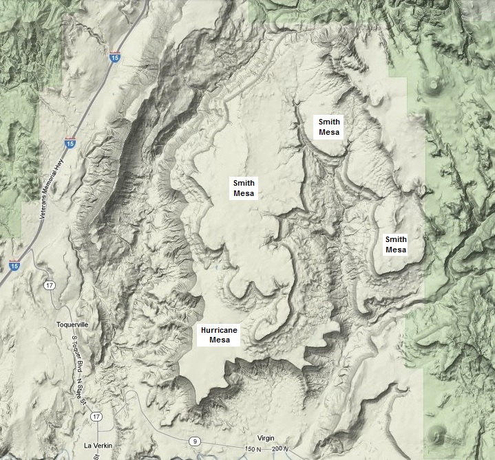 Hurricane & Smith Mesas