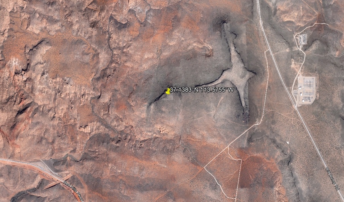 Satelite view of T-Bone Hill