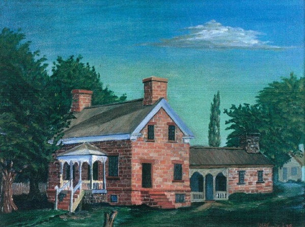 Painting of the Daniel D. McArthur Home