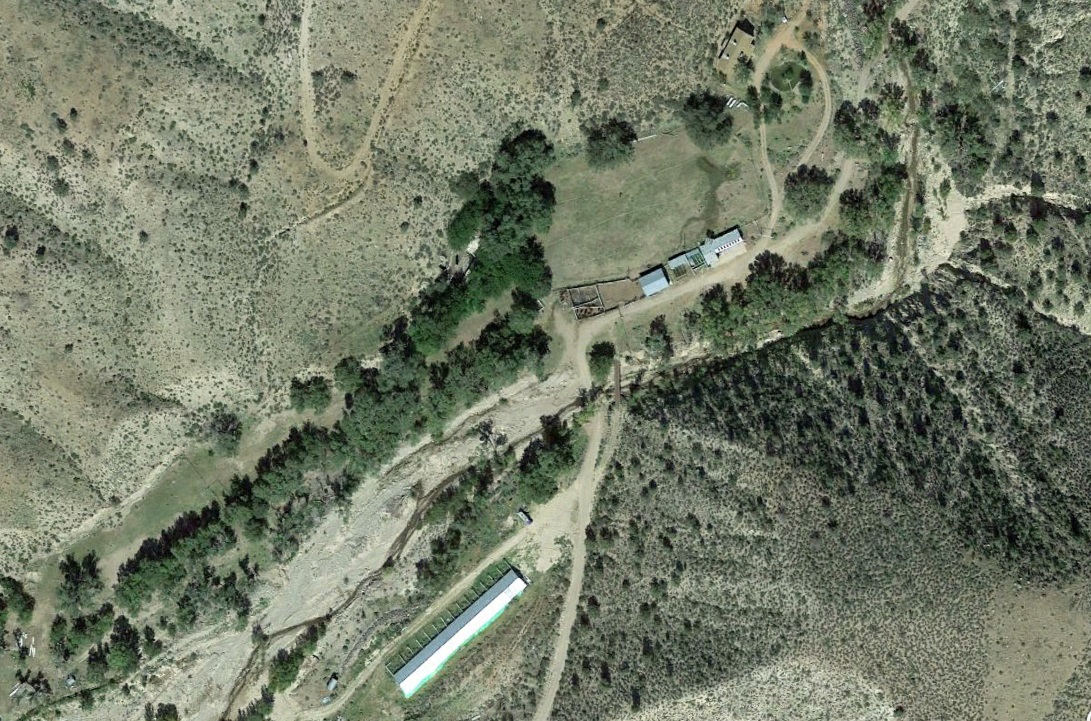 Aerial view of the D.I. Ranch area