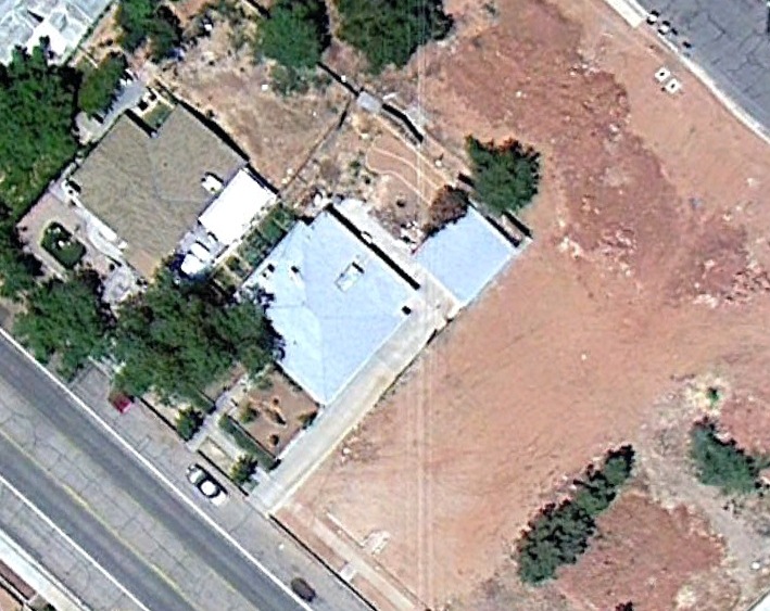 Aerial view of the Higgins-Crosby home on 7/14/2011