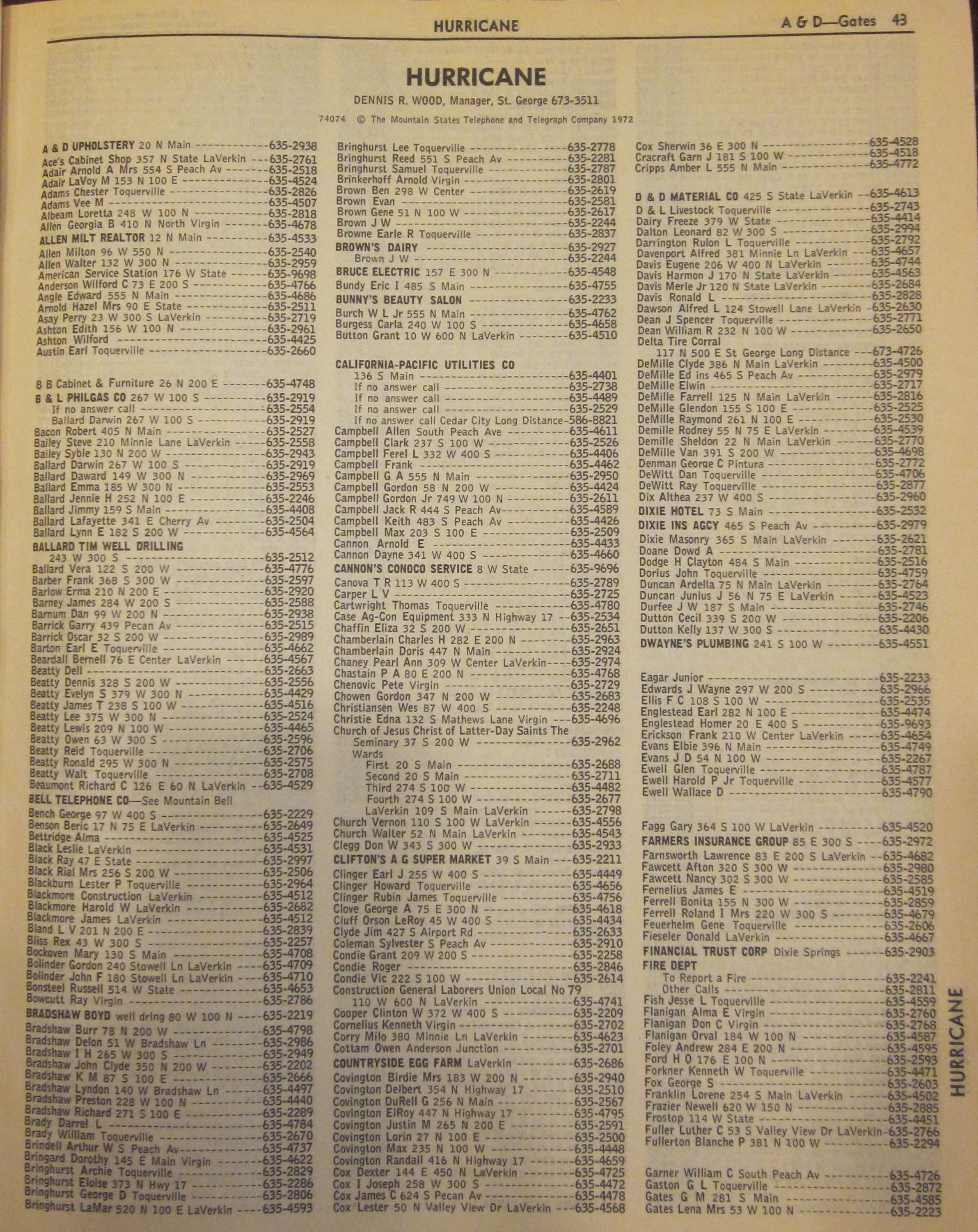 phone book page