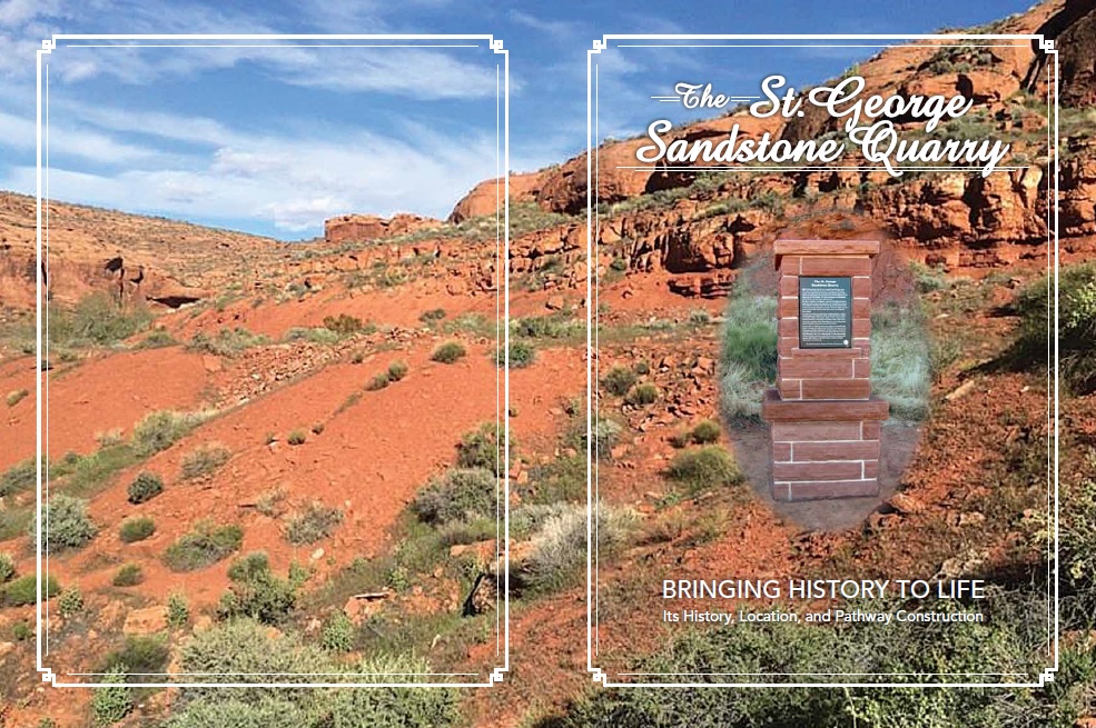 The St. George Sandstone Quarry monograph front and back covers