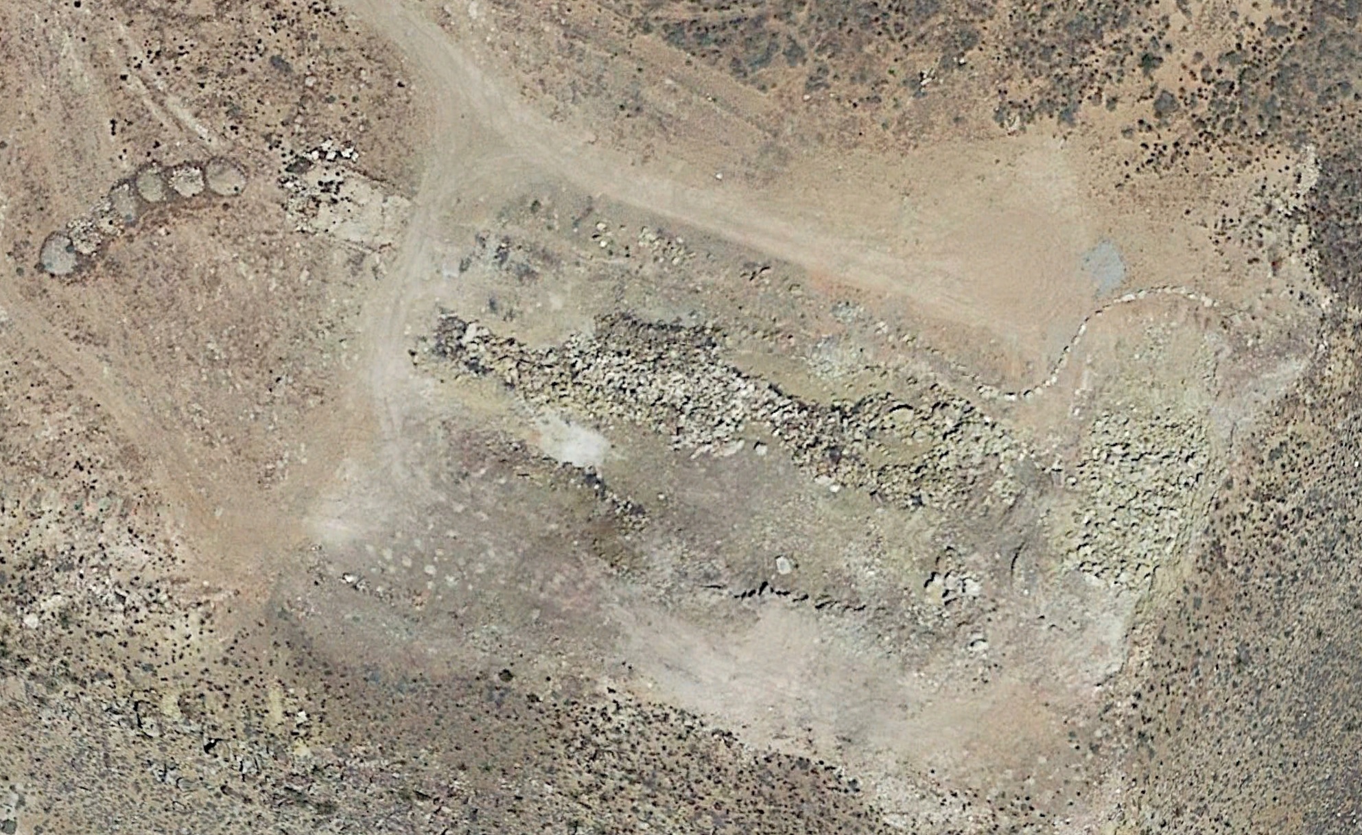 Aerial view of the dump