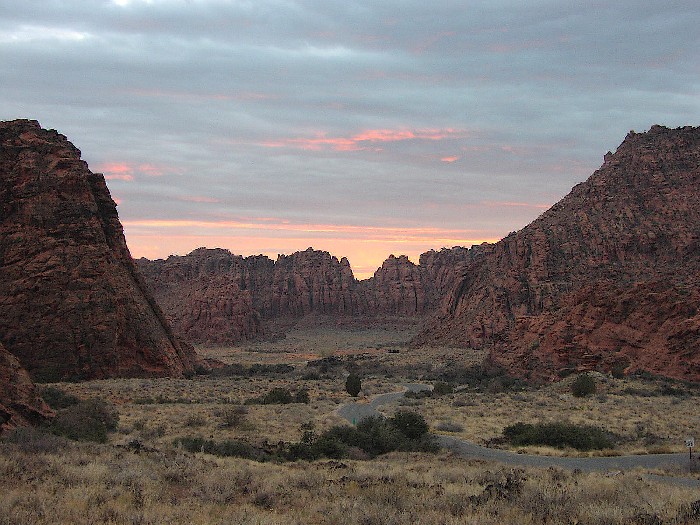 Sunset Over the Canyon, December 2003