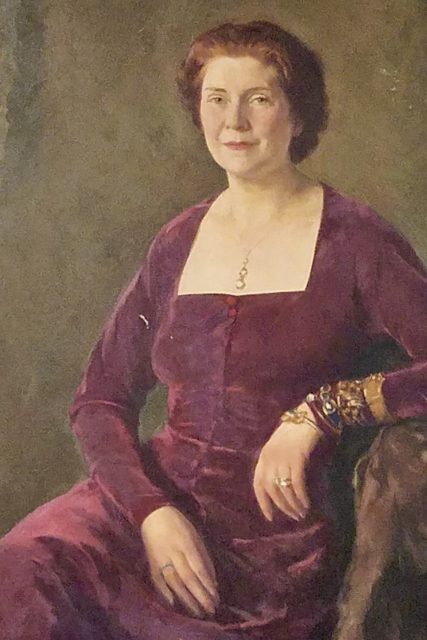 Painting of Hortense McQuarrie Odlum in the McQuarrie Museum