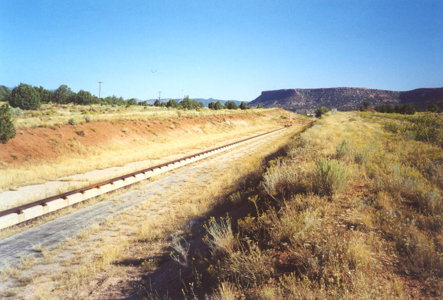 WCHS-00148 North end of the rocket sled track at the Hurricane Mesa Test Facility