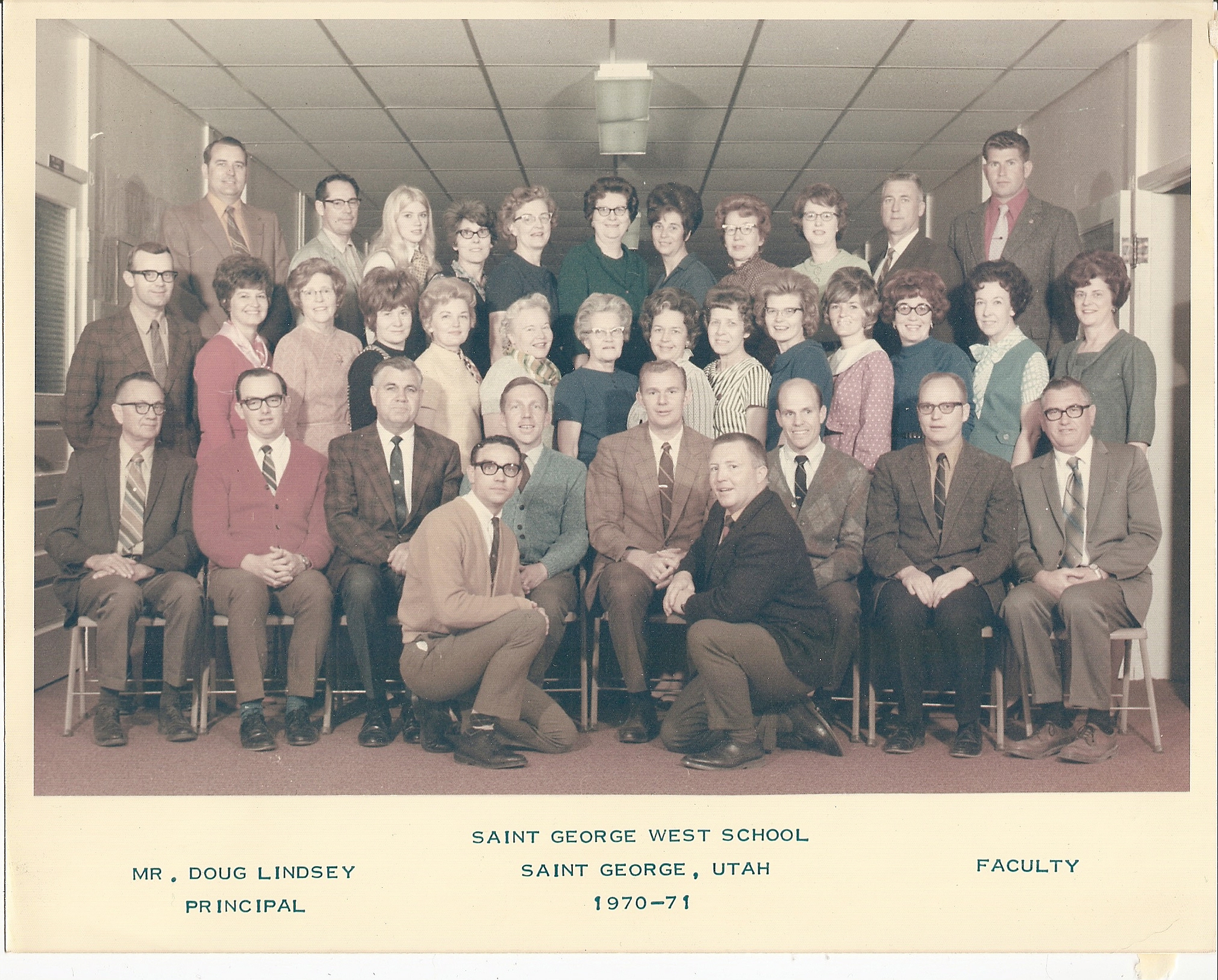 WCHS-00233 West Elementary School 1970-1971 Faculty
