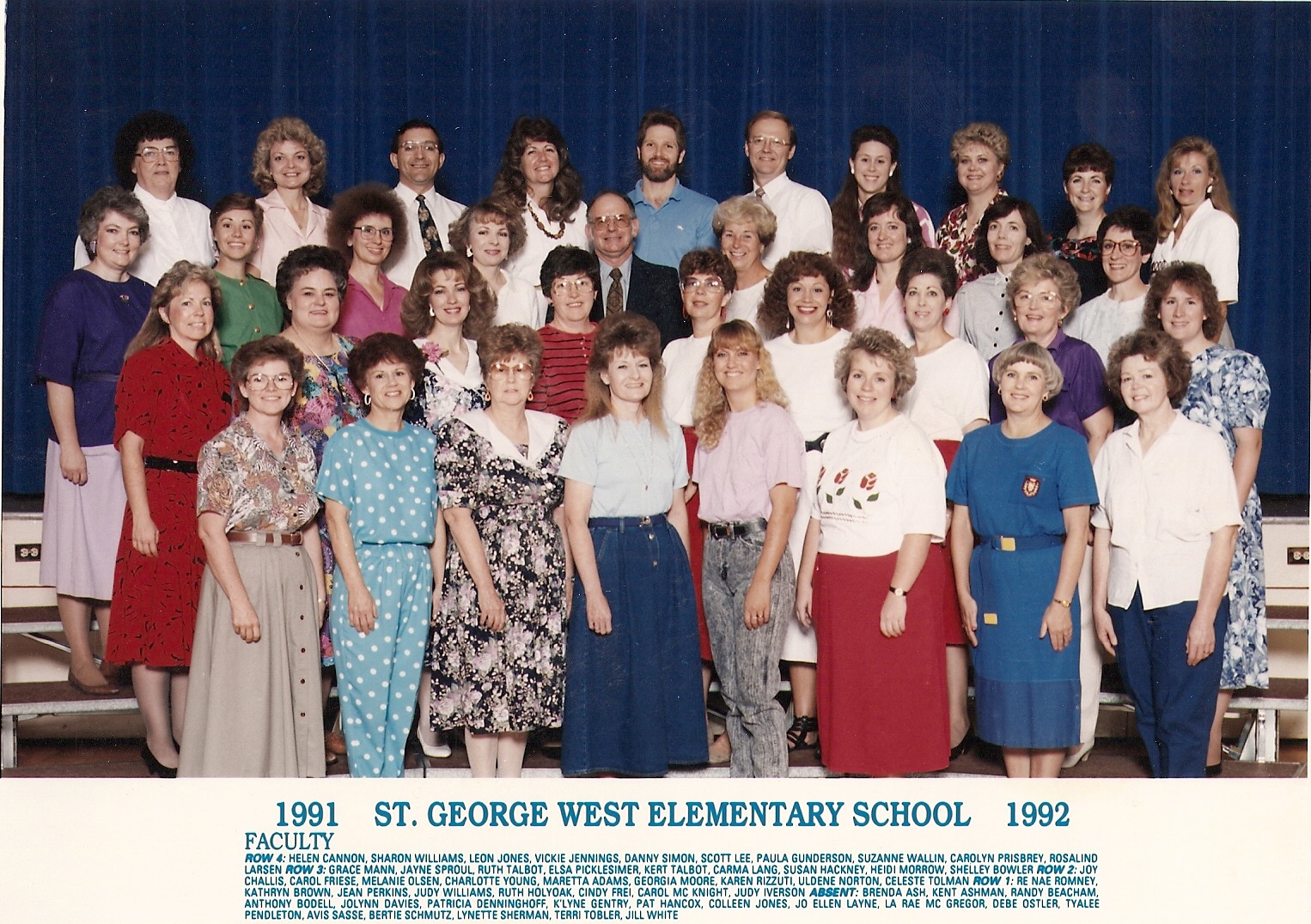 WCHS-00248 West Elementary School 1991-1992 Faculty