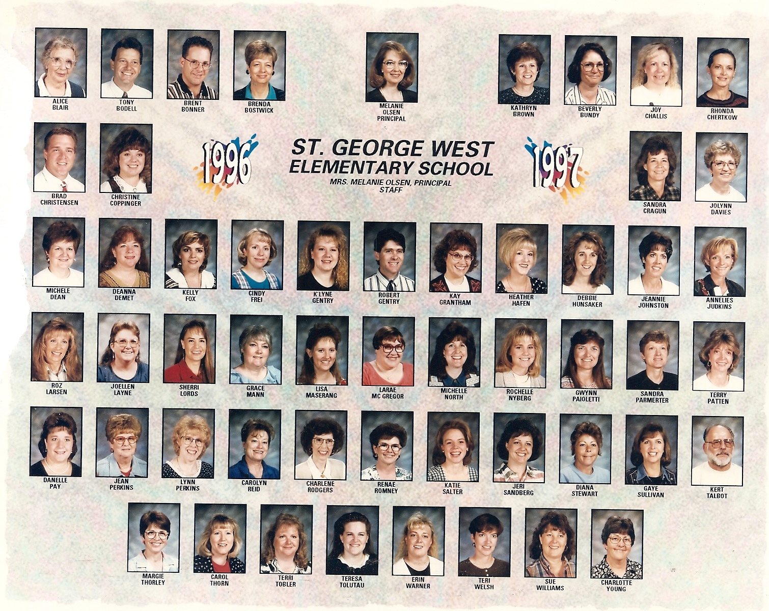 WCHS-00253 West Elementary School 1996-1997 Faculty