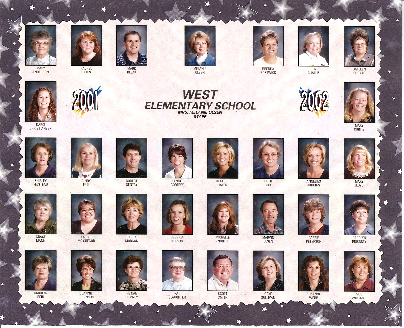 WCHS-00257 West Elementary School 2001-2002 Faculty