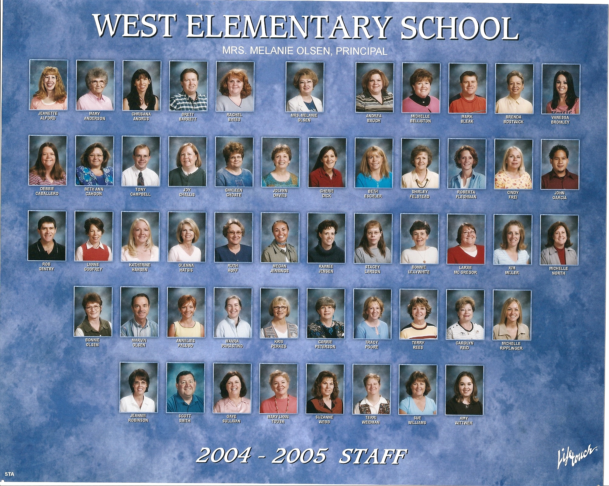 WCHS-00260 West Elementary School 2004-2005 Faculty