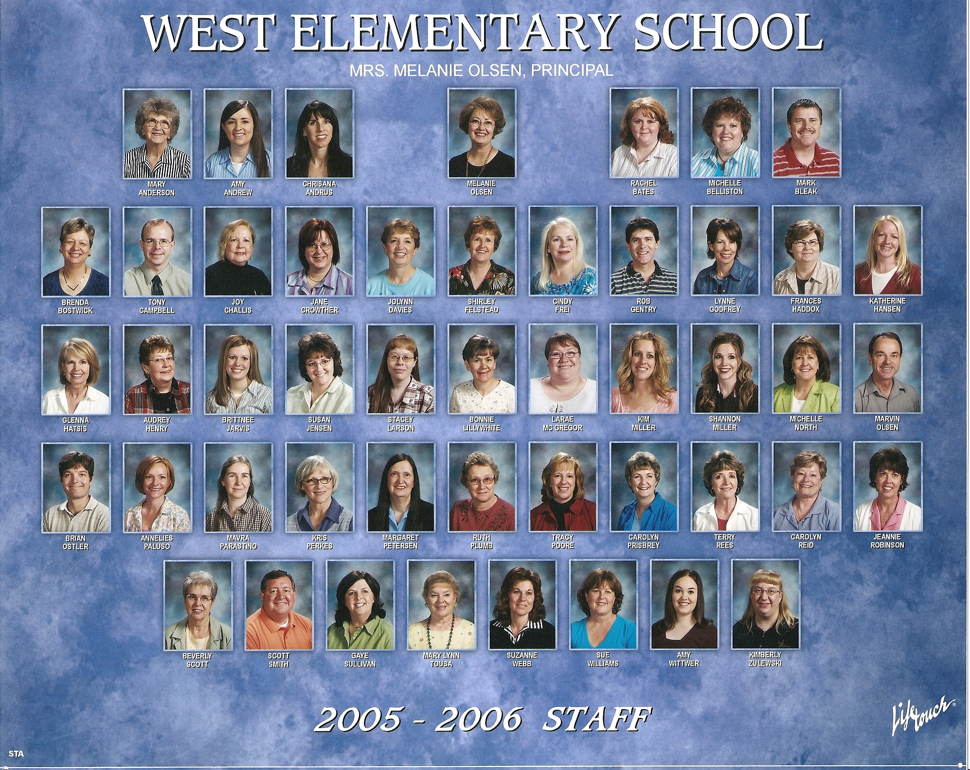 WCHS-00261 West Elementary School 2005-2006 Faculty