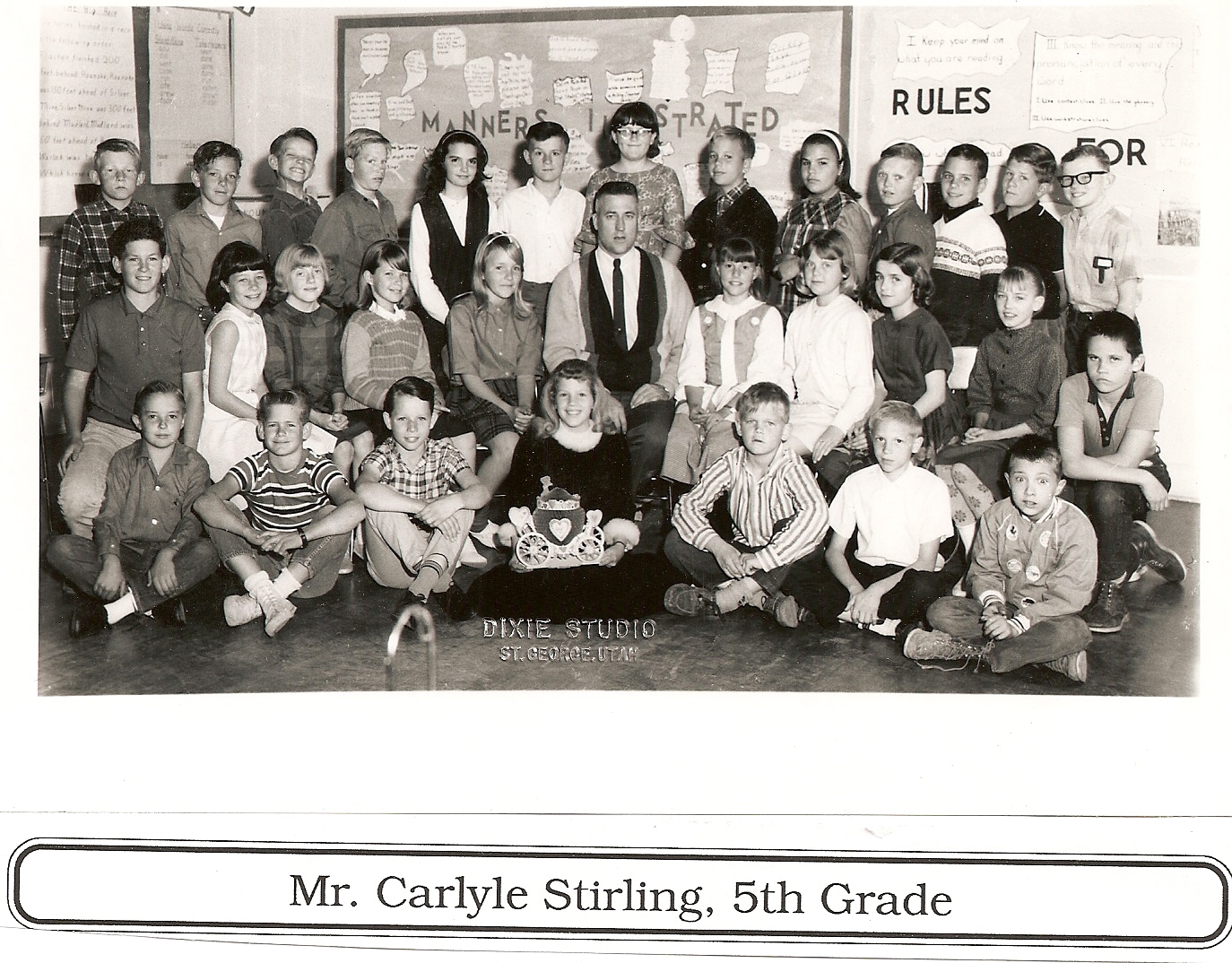 WCHS-00285 Mr. Carlyle Stirling's 1965-1966 Fifth Grade Class