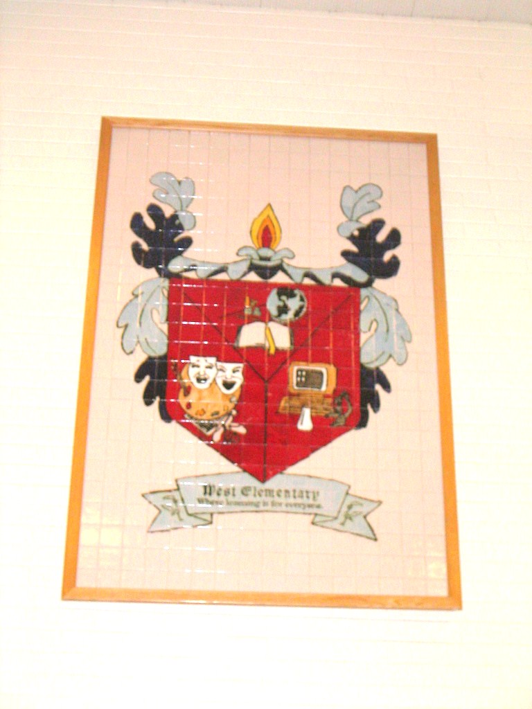 WCHS-00312 Tile coat of arms for West Elementary School
