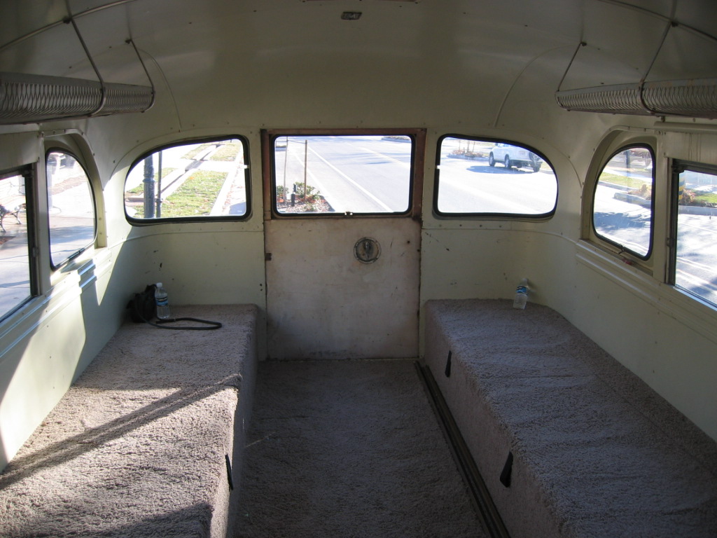 WCHS-00329 Passenger Area of a 1957 Chevrolet School Bus