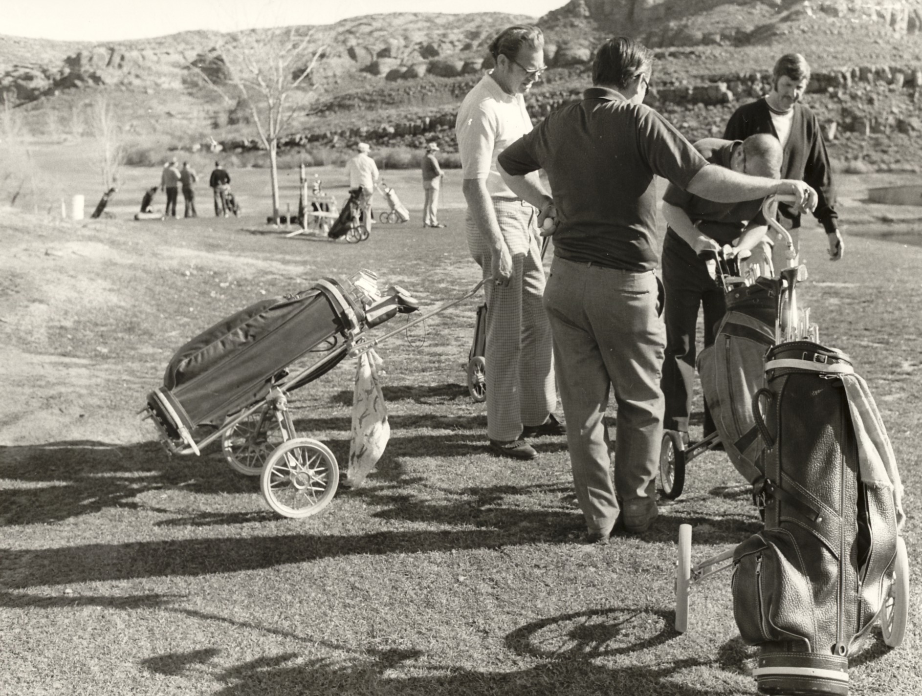 People on a the Dixie Red Hills Golf Course