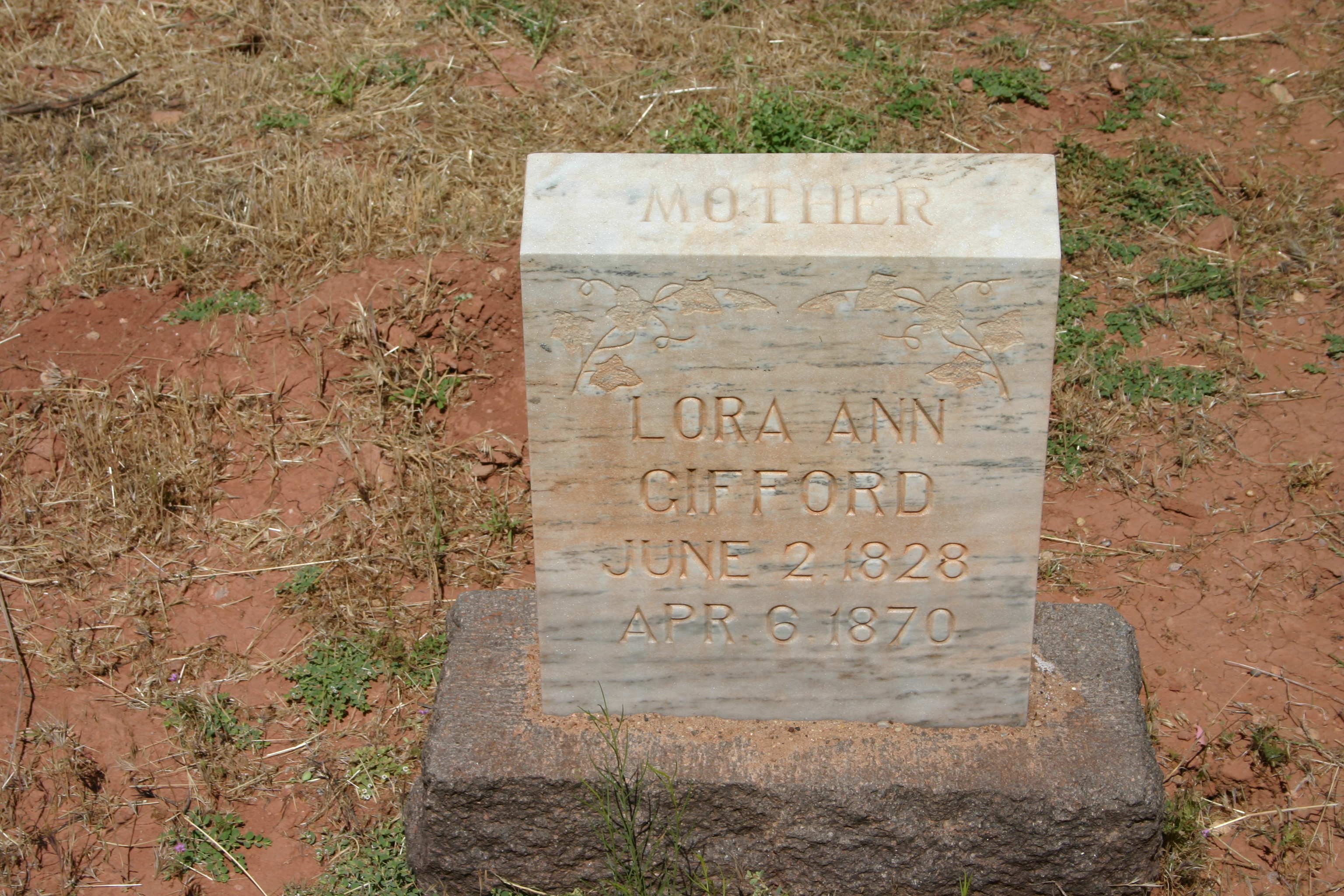 Gravestone in the Shunesburg Cemetery