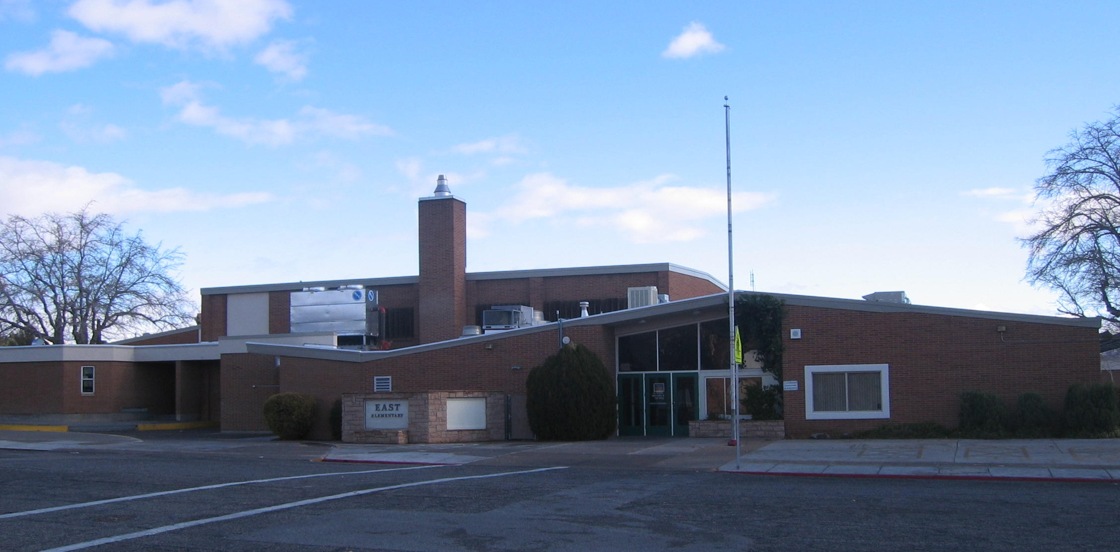 Front (west side) of East Elementary School