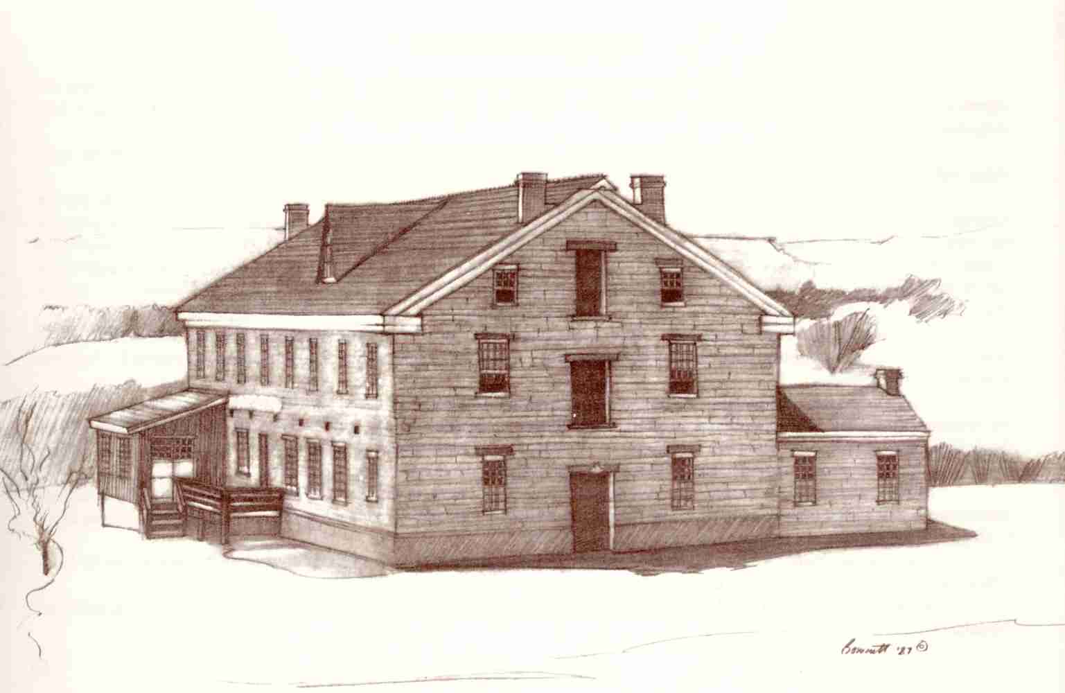 Sketch of the Washington Cotton Mill