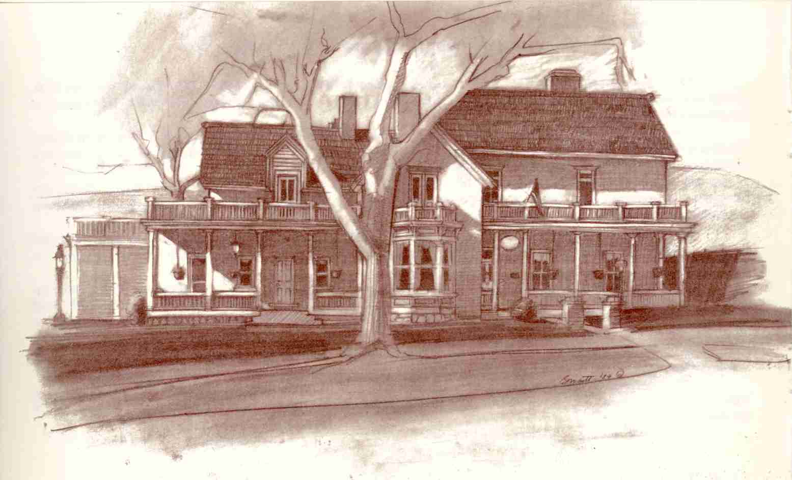 Sketch of the Woolley-Foster Home
