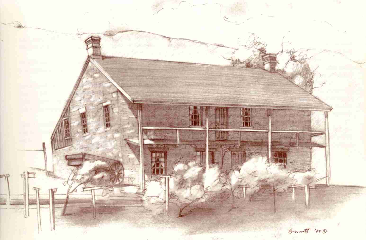 Sketch of the Jacob Hamblin Home