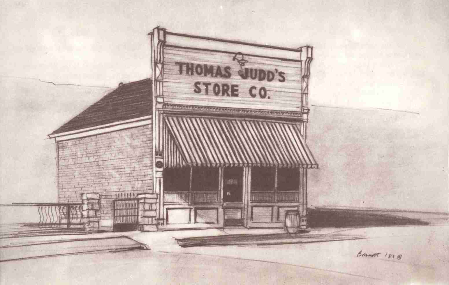 Sketch of the Thomas Judd's Store
