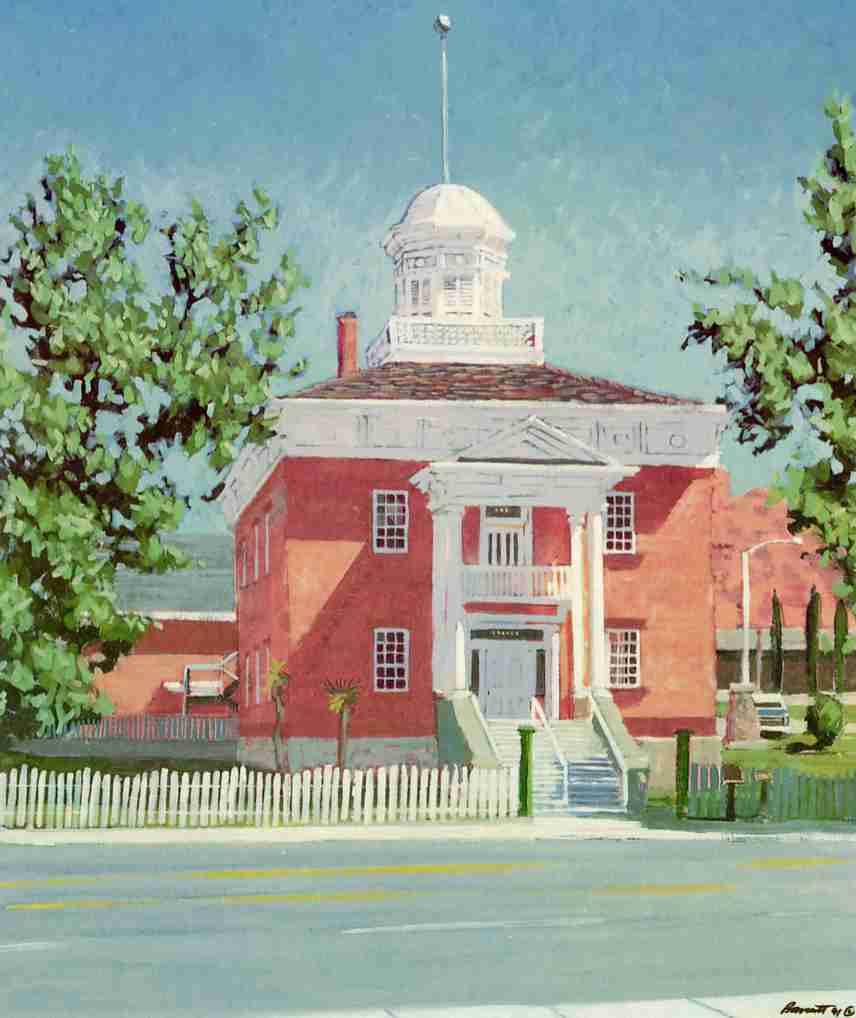 WCHS-00572 Painting of the Old Pioneer Courthouse