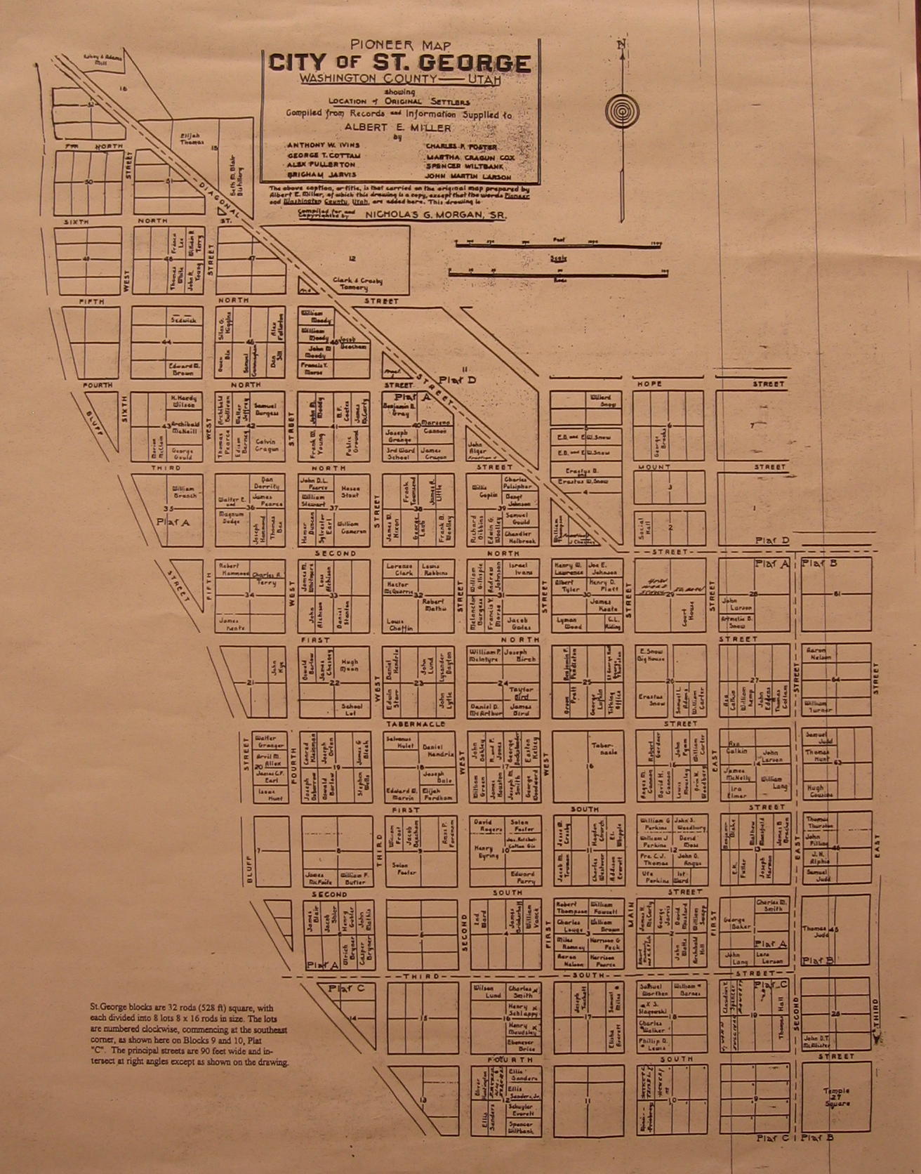 WCHS-00591 Pioneer Map of St. George
